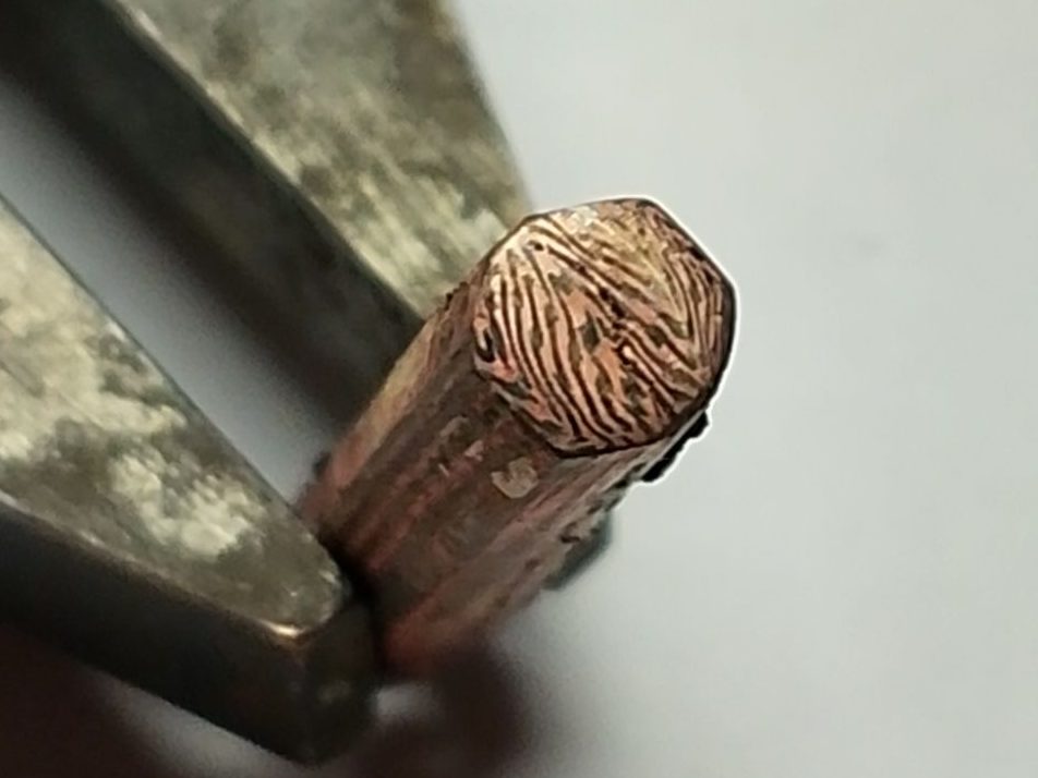 Continuing the Nickel/Copper patterned billet